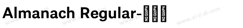 Almanach Regular字体转换